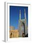Facade and minarets, Jameh Mosque, Yazd, Iran, Middle East-James Strachan-Framed Photographic Print