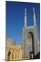 Facade and minarets, Jameh Mosque, Yazd, Iran, Middle East-James Strachan-Mounted Photographic Print