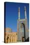 Facade and minarets, Jameh Mosque, Yazd, Iran, Middle East-James Strachan-Stretched Canvas