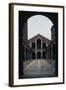 Facade and Portico of Basilica of Sant'Ambrogio-null-Framed Giclee Print