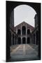 Facade and Portico of Basilica of Sant'Ambrogio-null-Mounted Giclee Print