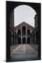 Facade and Portico of Basilica of Sant'Ambrogio-null-Mounted Giclee Print