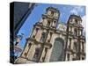 Facade, Cathedral St. Pierre, Built in 1844, Old Rennes, Brittany, France, Europe-Guy Thouvenin-Stretched Canvas