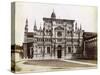 Facade, Church of the Certosa Di Pavia (Charterhouse of Pavi) Lombardy, Northern Italy, 1890-null-Stretched Canvas