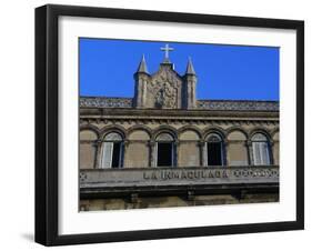 Facade, College of Immaculate Conception, Havana, Cuba, Detail-null-Framed Giclee Print