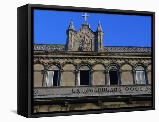 Facade, College of Immaculate Conception, Havana, Cuba, Detail-null-Framed Stretched Canvas