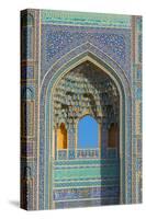 Facade detail, Jameh Mosque, Yazd, Iran, Middle East-James Strachan-Stretched Canvas