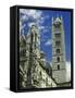 Facade, Dome and Bell Tower of Duomo Santa Maria Del Fiore, Florence-Gjon Mili-Framed Stretched Canvas