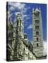 Facade, Dome and Bell Tower of Duomo Santa Maria Del Fiore, Florence-Gjon Mili-Stretched Canvas