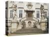 Facade, Inner Courtyard, Vranov Chateau, South Moravia, Czech Republic-Upperhall-Stretched Canvas