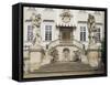 Facade, Inner Courtyard, Vranov Chateau, South Moravia, Czech Republic-Upperhall-Framed Stretched Canvas