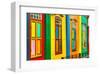 Facade Little India Singapore-null-Framed Art Print