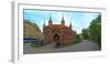 Facade of a Barbakan Fortress, Krakow, Poland-null-Framed Photographic Print