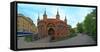 Facade of a Barbakan Fortress, Krakow, Poland-null-Framed Stretched Canvas