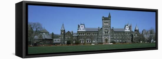Facade of a Building, University of Toronto, Toronto, Ontario, Canada-null-Framed Stretched Canvas