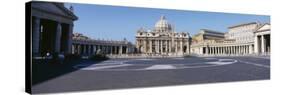 Facade of a Church, St. Peter's Basilica, St. Peter's Square, Vatican City, Italy-null-Stretched Canvas