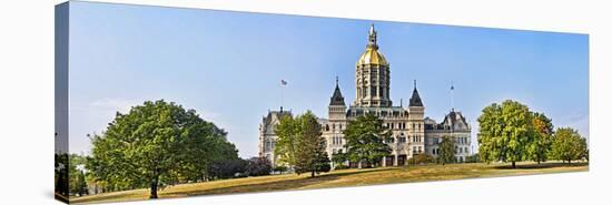 Facade of a Government Building, Connecticut State Capitol, Capitol Avenue, Bushnell Park-null-Stretched Canvas