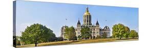 Facade of a Government Building, Connecticut State Capitol, Capitol Avenue, Bushnell Park-null-Stretched Canvas