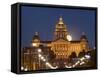 Facade of a Government Building, Iowa State Capitol, Des Moines, Iowa, USA-null-Framed Stretched Canvas