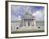 Facade of a Government Building, Missouri State Capitol Building, Jefferson City, Missouri, USA-null-Framed Photographic Print