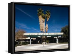 Facade of a Government Building, Palm Springs City Hall, Palm Springs, California-null-Framed Stretched Canvas