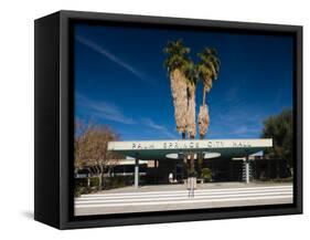 Facade of a Government Building, Palm Springs City Hall, Palm Springs, California-null-Framed Stretched Canvas