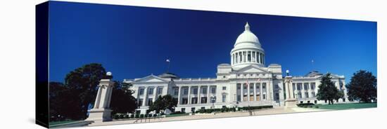 Facade of a government building, State Capitol Building, Little Rock, Arkansas, USA-null-Stretched Canvas