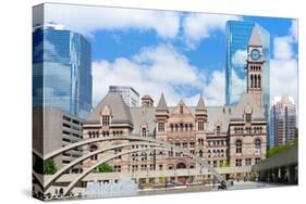 Facade of a Government Building, Toronto Old City Hall, Toronto, Ontario, Canada-null-Stretched Canvas