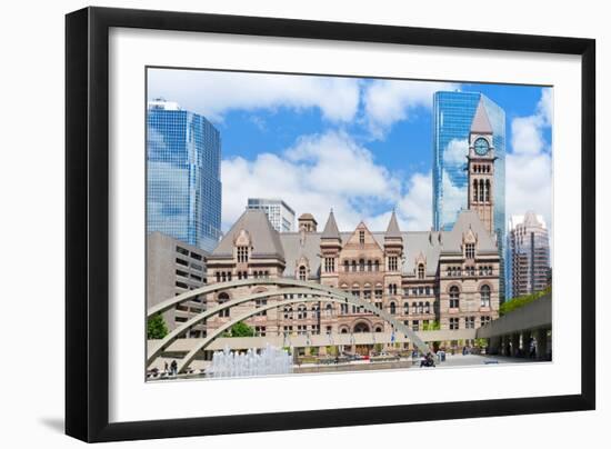 Facade of a Government Building, Toronto Old City Hall, Toronto, Ontario, Canada-null-Framed Photographic Print