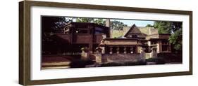 Facade of a House, Frank Lloyd Wright Home and Studio, Oak Park, Cook County, Illinois, USA-null-Framed Photographic Print