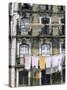 Facade of a House in the Moorish Quarter of Alfama, Lisbon, Portugal-Yadid Levy-Stretched Canvas