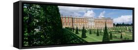 Facade of a palace, Hampton Court Palace, London, England-null-Framed Stretched Canvas