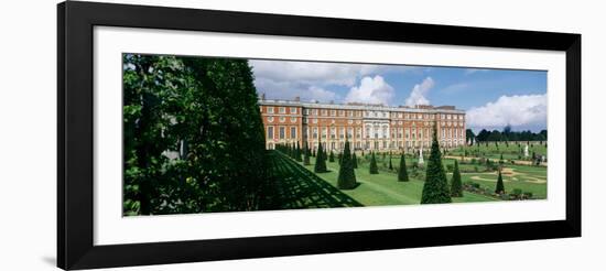 Facade of a palace, Hampton Court Palace, London, England-null-Framed Photographic Print