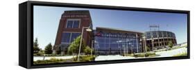 Facade of a Stadium, Lambeau Field, Green Bay, Wisconsin, USA-null-Framed Stretched Canvas