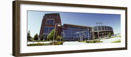 Facade of a Stadium, Lambeau Field, Green Bay, Wisconsin, USA-null-Framed Photographic Print