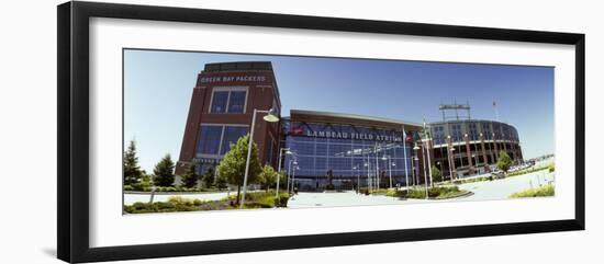 Facade of a Stadium, Lambeau Field, Green Bay, Wisconsin, USA-null-Framed Photographic Print