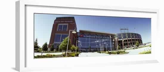 Facade of a Stadium, Lambeau Field, Green Bay, Wisconsin, USA-null-Framed Photographic Print