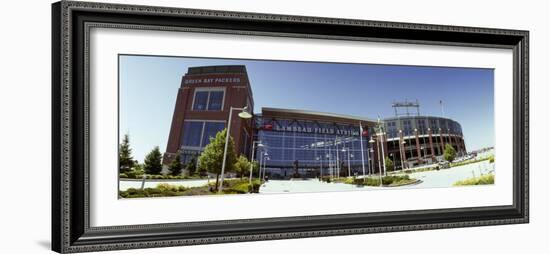 Facade of a Stadium, Lambeau Field, Green Bay, Wisconsin, USA-null-Framed Photographic Print