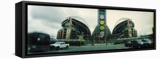 Facade of a Stadium, Qwest Field, Seattle, Washington State, USA-null-Framed Stretched Canvas