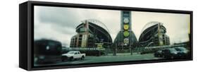 Facade of a Stadium, Qwest Field, Seattle, Washington State, USA-null-Framed Stretched Canvas