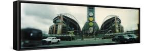 Facade of a Stadium, Qwest Field, Seattle, Washington State, USA-null-Framed Stretched Canvas