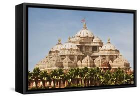 Facade of a Temple, Akshardham, Delhi, India-jackmicro-Framed Stretched Canvas