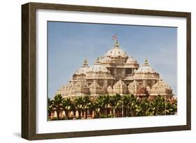 Facade of a Temple, Akshardham, Delhi, India-jackmicro-Framed Photographic Print