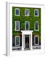 Facade of an English House with Ivy Leaves - Mallinson House in St Albans - London - UK-Philippe Hugonnard-Framed Photographic Print