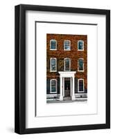 Facade of an English House with Ivy Leaves - Mallinson House in St Albans - London - UK-Philippe Hugonnard-Framed Art Print