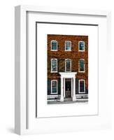 Facade of an English House with Ivy Leaves - Mallinson House in St Albans - London - UK-Philippe Hugonnard-Framed Art Print