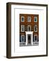 Facade of an English House with Ivy Leaves - Mallinson House in St Albans - London - UK-Philippe Hugonnard-Framed Art Print