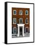 Facade of an English House with Ivy Leaves - Mallinson House in St Albans - London - UK-Philippe Hugonnard-Framed Stretched Canvas