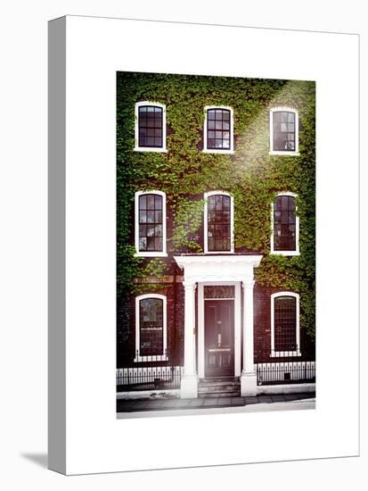 Facade of an English House with Ivy Leaves - Mallinson House in St Albans - London - UK-Philippe Hugonnard-Stretched Canvas