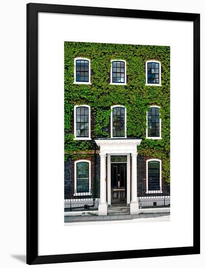 Facade of an English House with Ivy Leaves - Mallinson House in St Albans - London - UK-Philippe Hugonnard-Framed Art Print